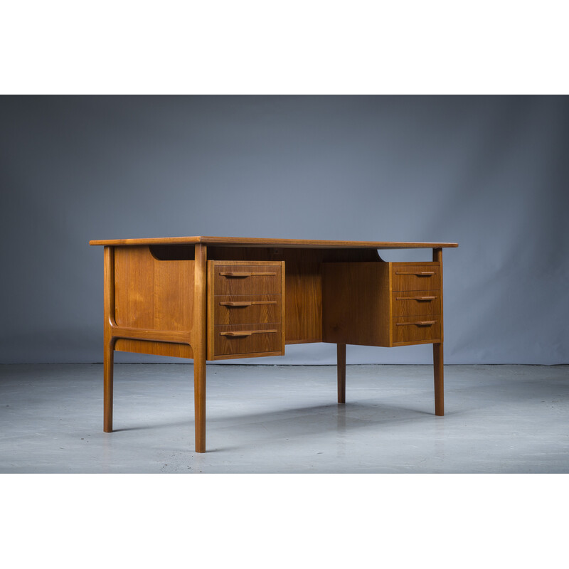 Vintage Boomerang desk in teak, Denmark 1960