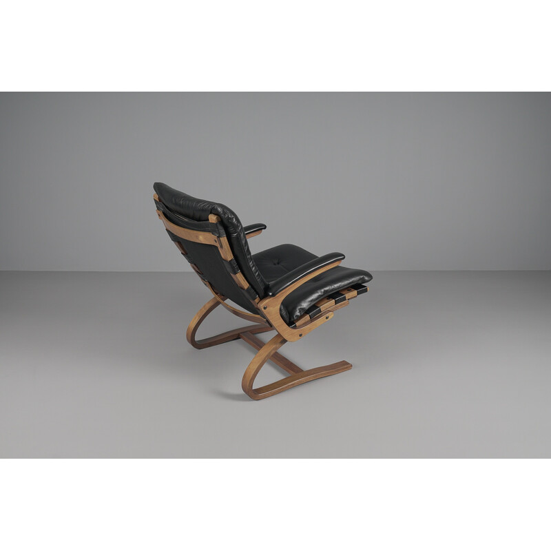 Fauteuil norvégien vintage par Elsa et Nordahl Solheim pour Rybo Rykken and Co, 1970