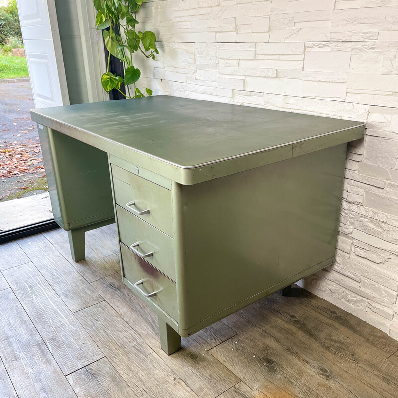 Vintage industrial desk Yac by Hewel, 1950