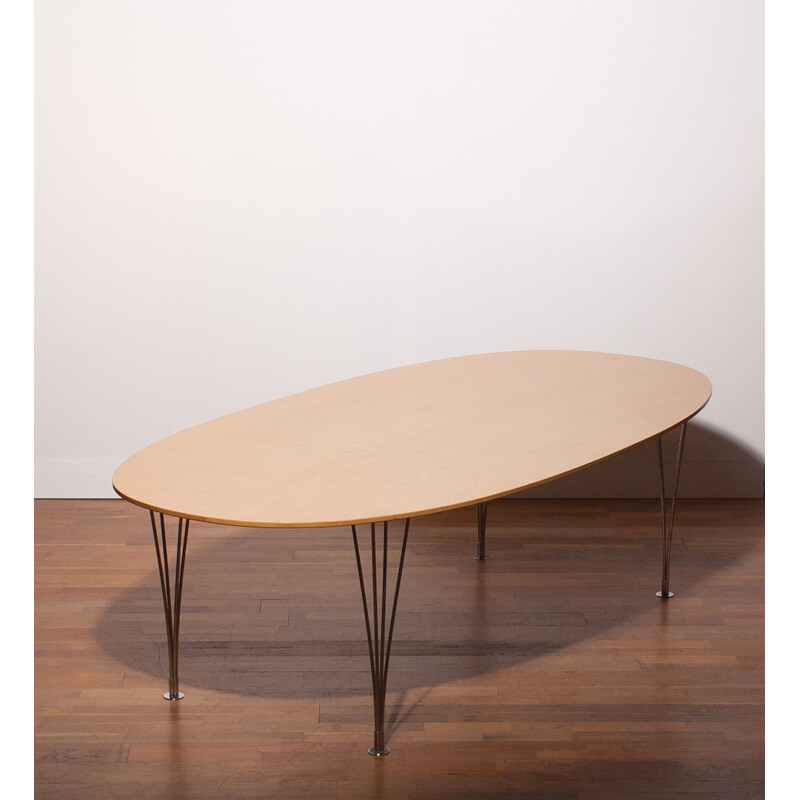 "Super Elipse" dining table by Piet Hein & Bruno Mathsson - 1960s