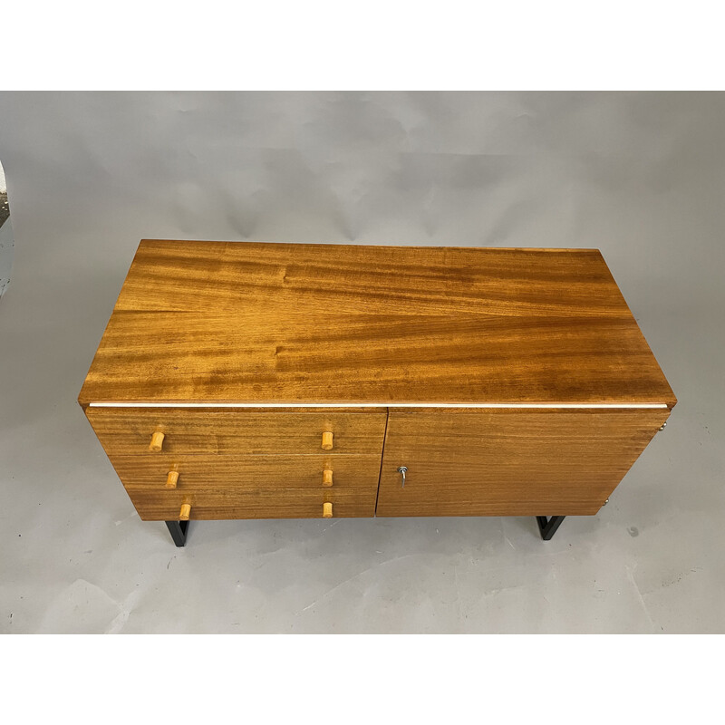 Vintage teak highboard with drawers for Interier Praha