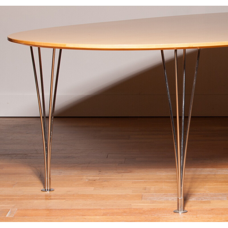 "Super Elipse" dining table by Piet Hein & Bruno Mathsson - 1960s
