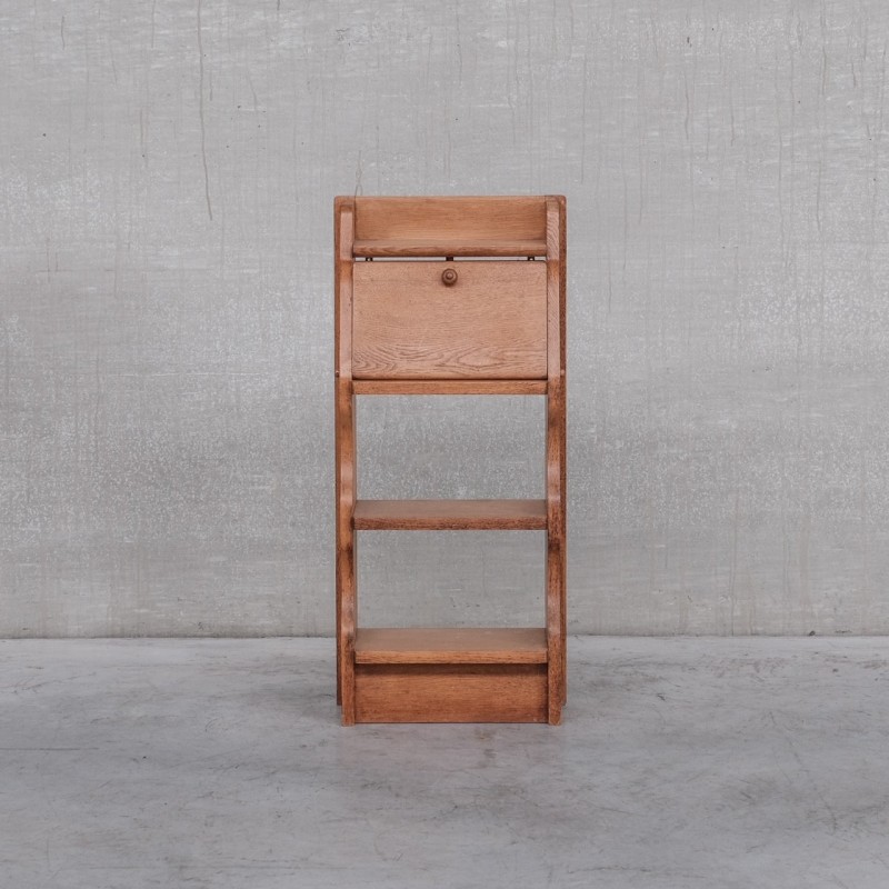 Vintage oak shelf by Guillerme and Chambron, France 1960s