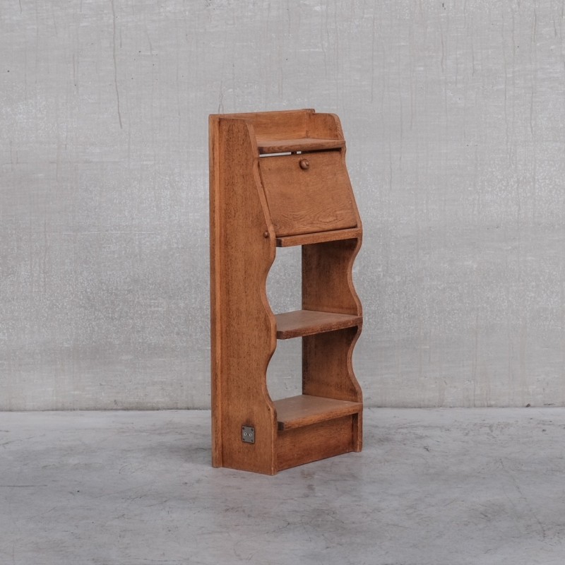 Vintage oak shelf by Guillerme and Chambron, France 1960s