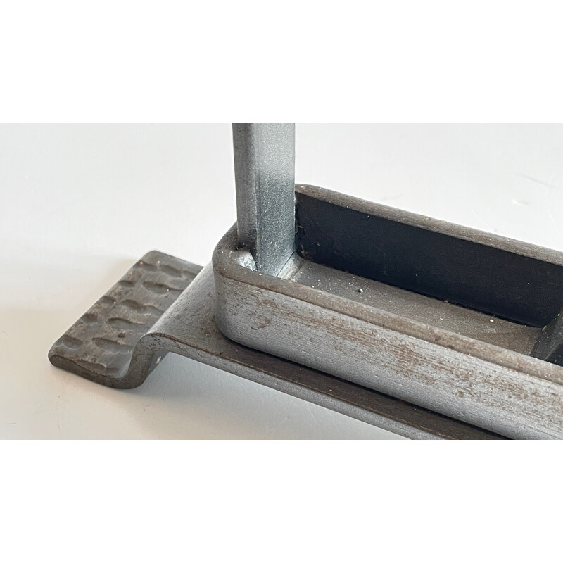 Streichholzhalter für Vintage-Kamine aus Stahl