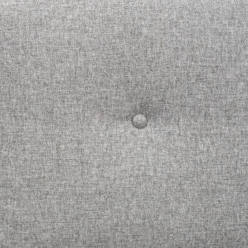 Canapé trois places "Streamline" gris en tissu et en bois - 1950
