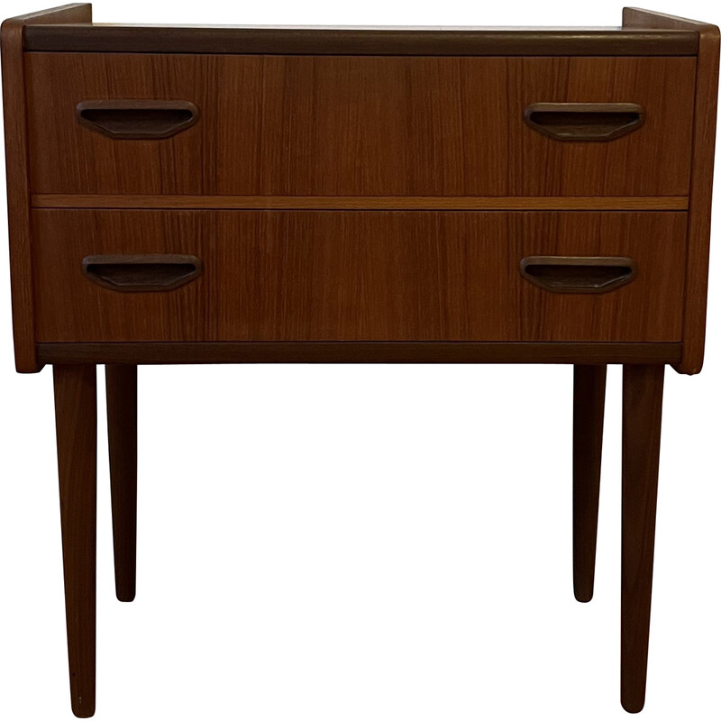 Vintage chest of drawers in teak veneer and solid wood by Poul Westergaar, Denmark 1960s