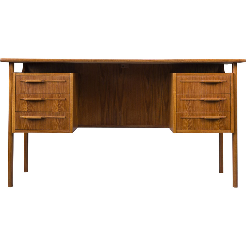 Vintage Boomerang desk in teak, Denmark 1960