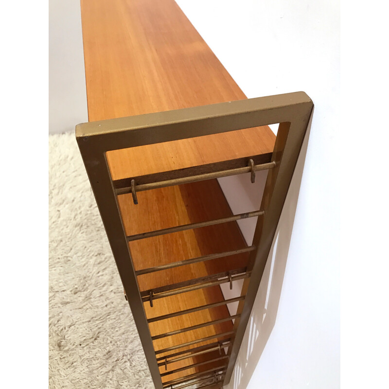 Ladderax small narrow shelving unit by Staples - 1960s