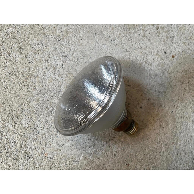 Lámpara de pie regulable vintage en cromo, cristal, acero y metal de Hustadt-Leuchten, Alemania años 60