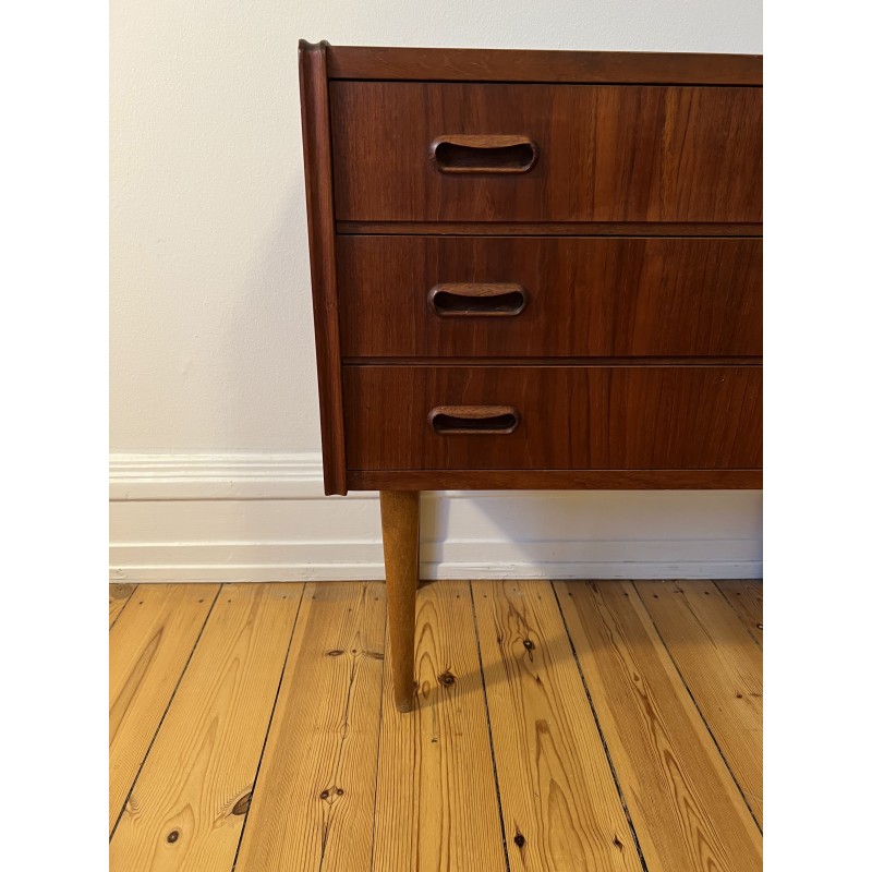 Vintage chest of drawers in teak and solid wood, Denmark 1960s