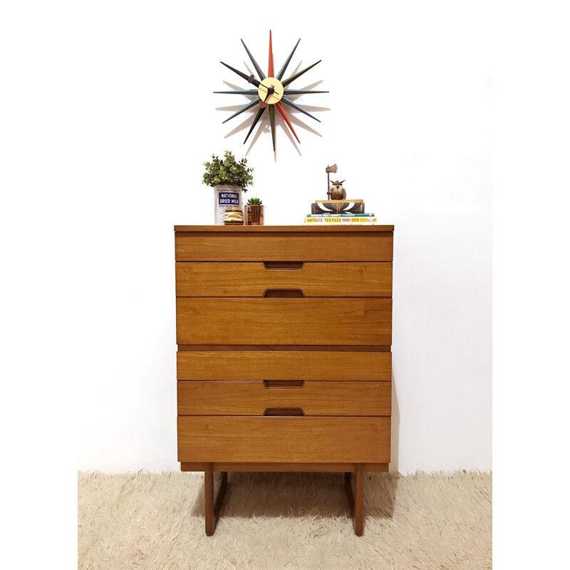 "Q serie" chest of drawers by Gunther Hoffstead for Uniflex - 1960s