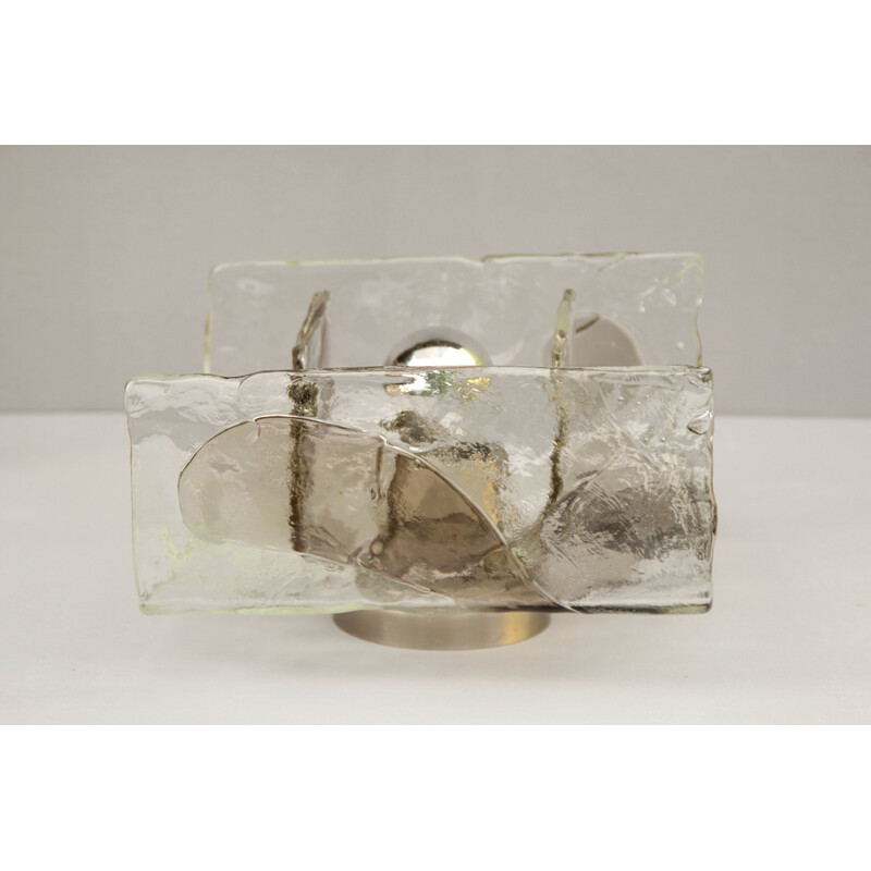 Plafonnier vintage en verre de Murano par Carlo Nason pour Kalmar Franken Kg, 1960