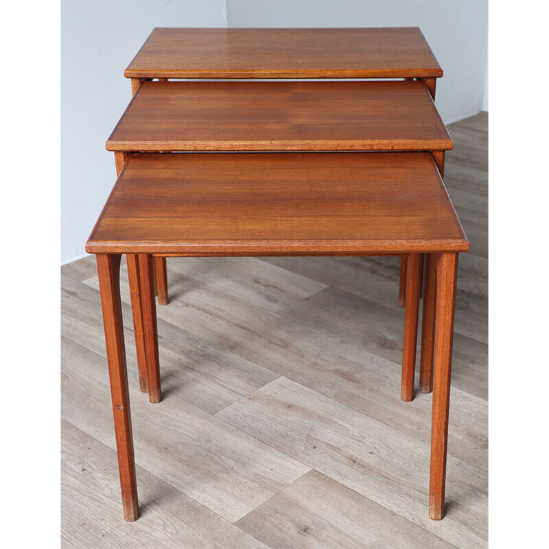 Vintage teak nesting tables, Denmark 1960s