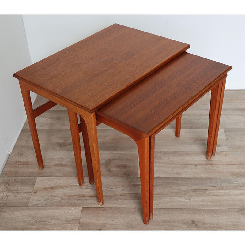 Vintage teak nesting tables, Denmark 1960s