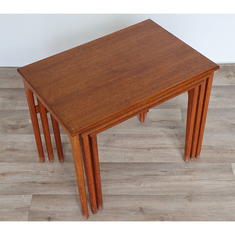 Vintage teak nesting tables, Denmark 1960s