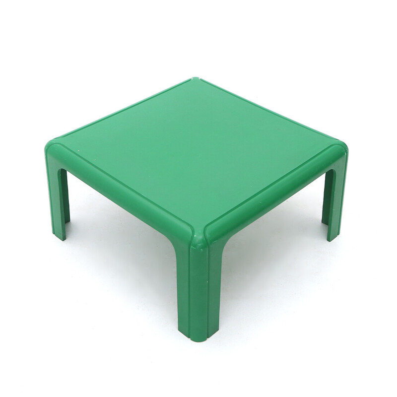 Table basse vintage carrée en mousse de polyuréthane par Gae Aulenti pour Kartell, Italie 1970