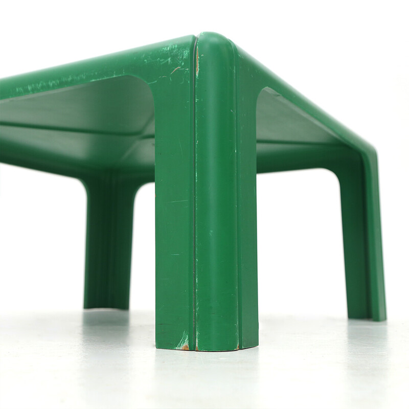 Vintage square polyurethane foam coffee table by Gae Aulenti for Kartell, Italy 1970s