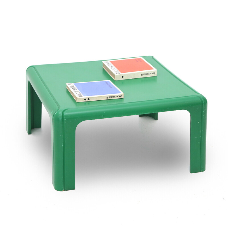 Vintage square polyurethane foam coffee table by Gae Aulenti for Kartell, Italy 1970s