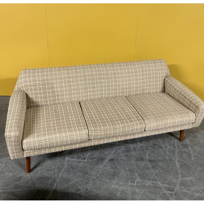 Vintage upholstery fabric living room set, Denmark 1960s