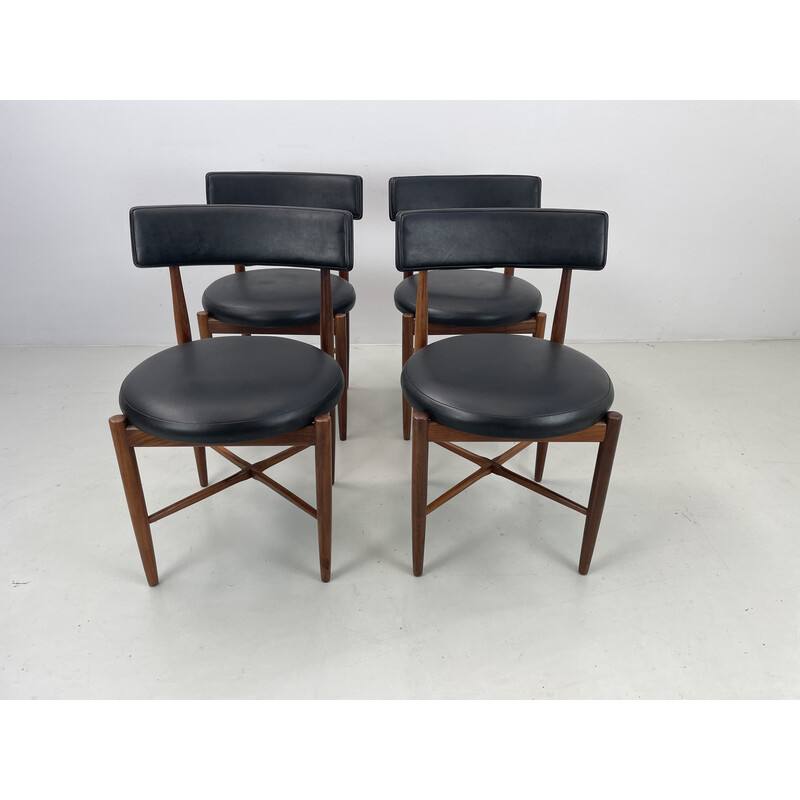 Set of 4 vintage teak chairs by V.Wilkins for G-Plan, 1960s