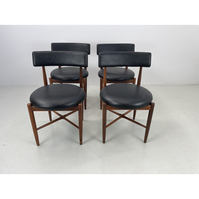 Set van 4 vintage teakhouten stoelen van V.Wilkins voor G-Plan, 1960