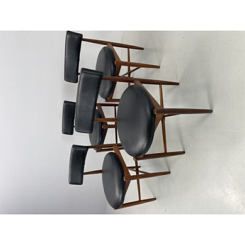 Conjunto de 4 cadeiras de teca vintage de V.Wilkins para G-Plan, década de 1960