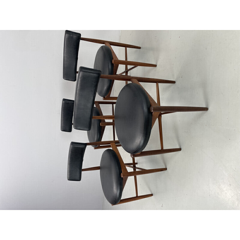 Set van 4 vintage teakhouten stoelen van V.Wilkins voor G-Plan, 1960