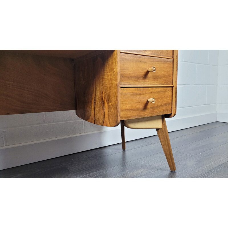 Vintage teak and walnut dressing table by Alfred Cox for Ac Furniture, 1960s