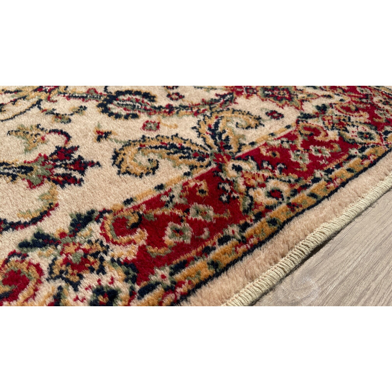 Persian vintage rug in beige wool