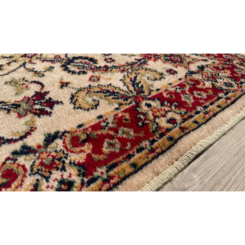 Vintage Perzisch tapijt in beige wol