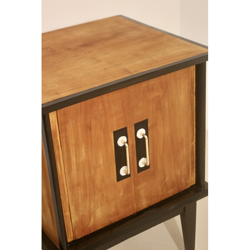 Cassettiera in legno vintage, 1960