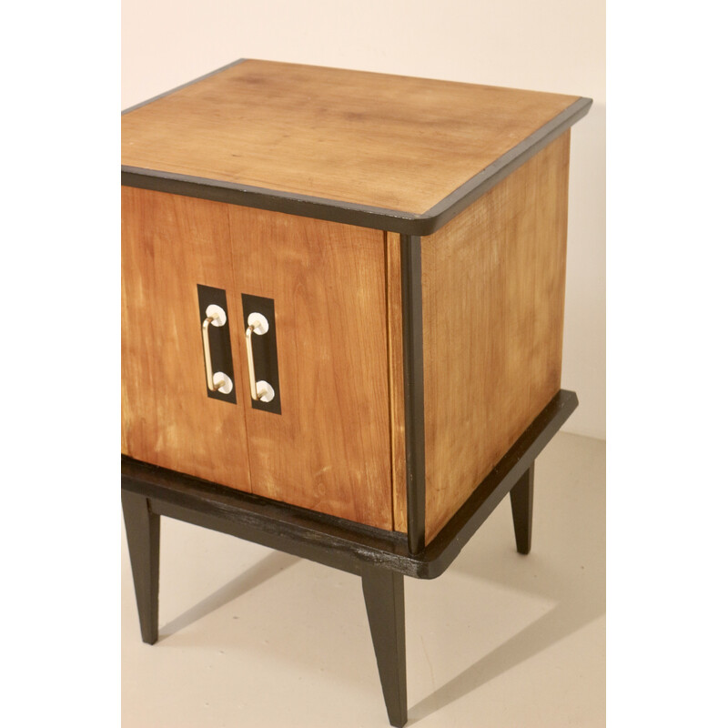 Cassettiera in legno vintage, 1960