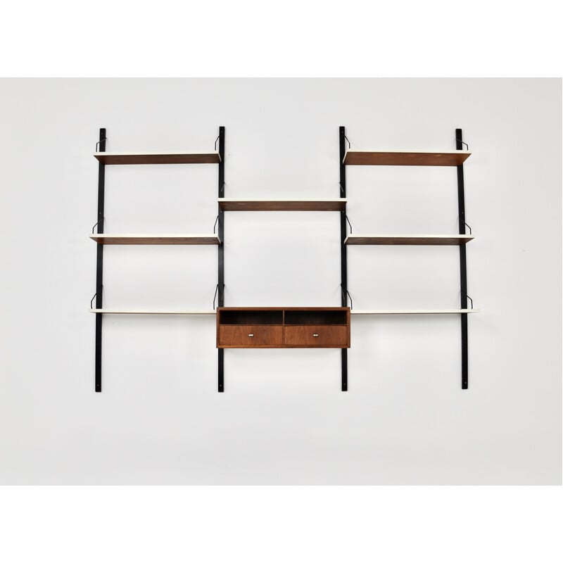 Vintage wall unit by Poul Cadovius for Royal System, 1950s