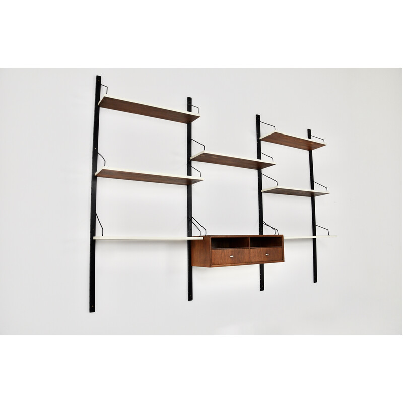 Vintage wall unit by Poul Cadovius for Royal System, 1950s