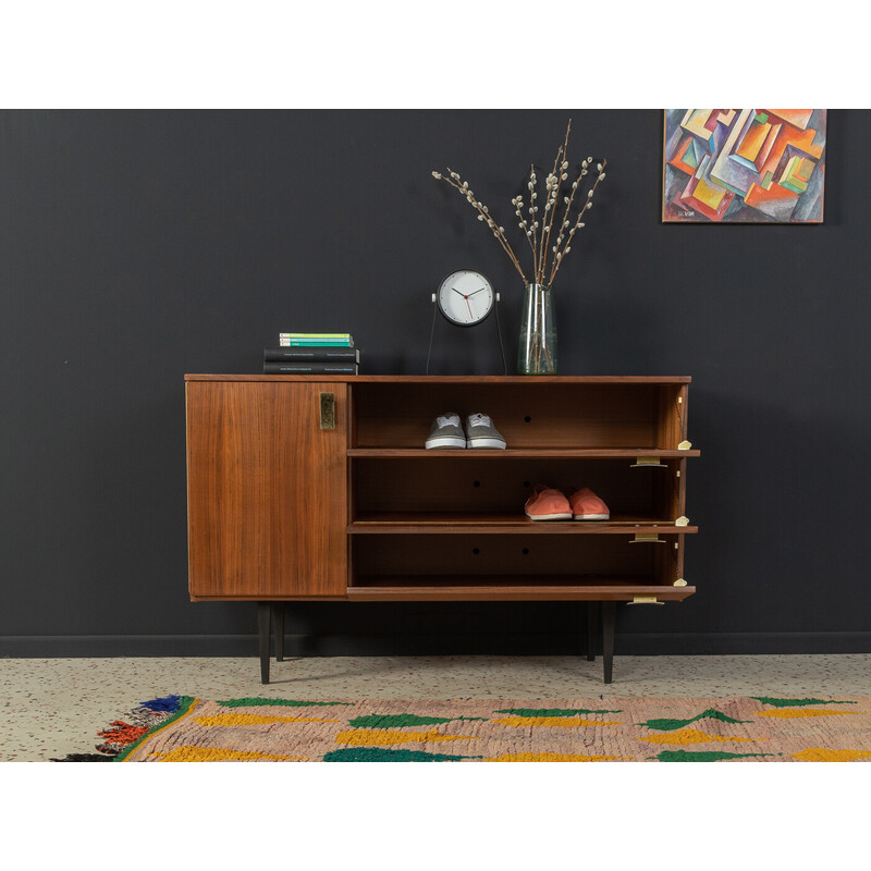 Vintage walnut shoe cabinet, Germany 1960s