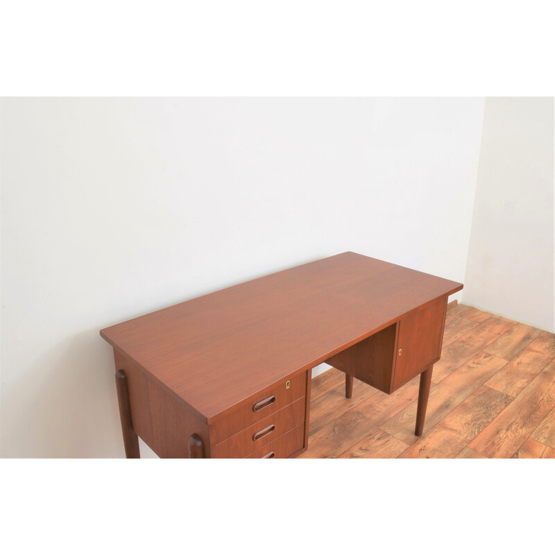 Scrivania vintage in teak, Danimarca 1960