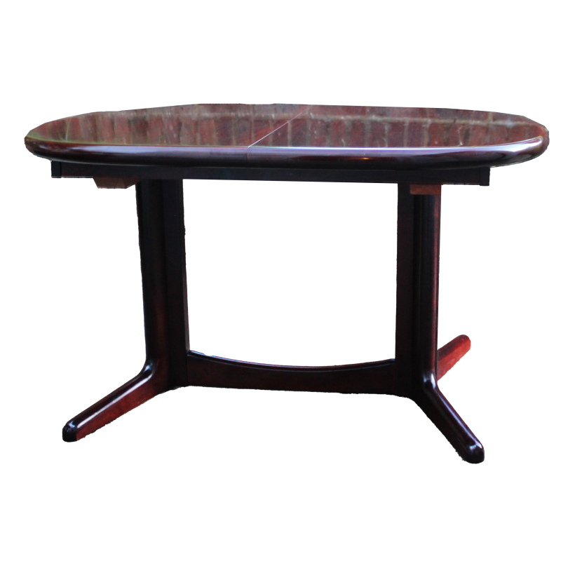 Table vintage à rallonge en palissandre par Edvard Valentinsen pour Furniture Factory Ringe, Danemark
