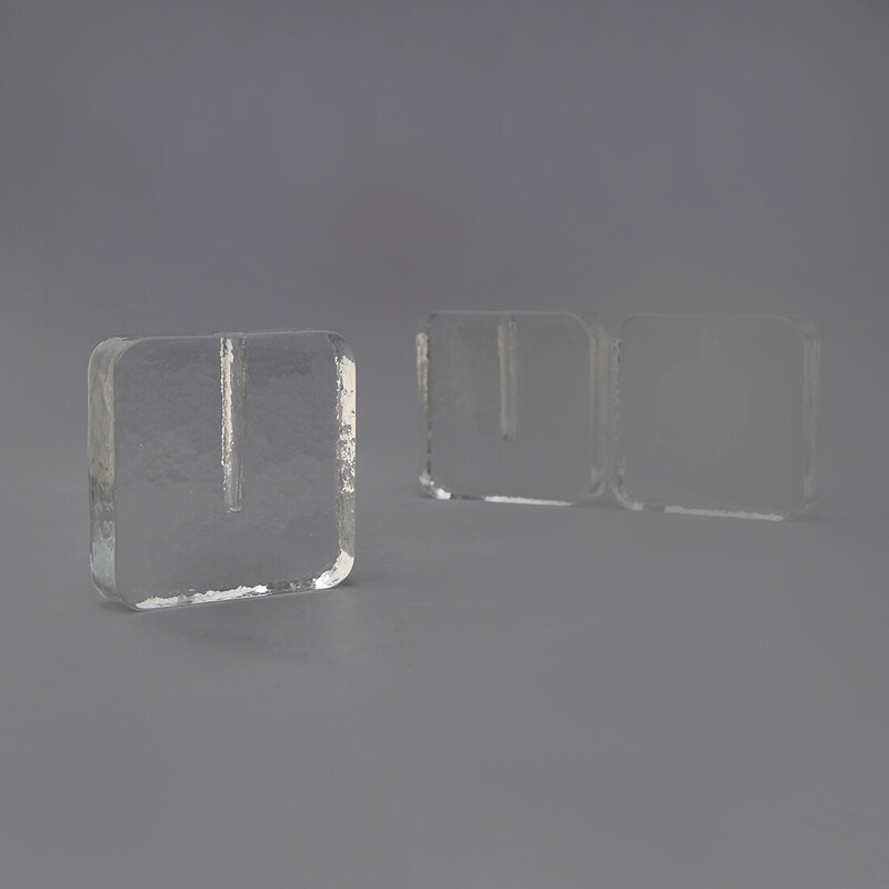 Set di 3 vasi vintage in vetro di Murano di Alfredo Barbini, Italia 1960