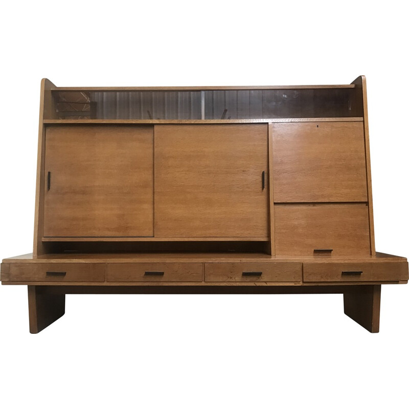 Large oak sideboard Maurice Pré - 1950s