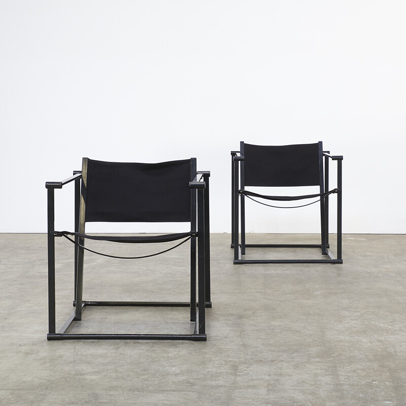 Pair of Radboud van Beekum "FM60" cubic chair - 1980s