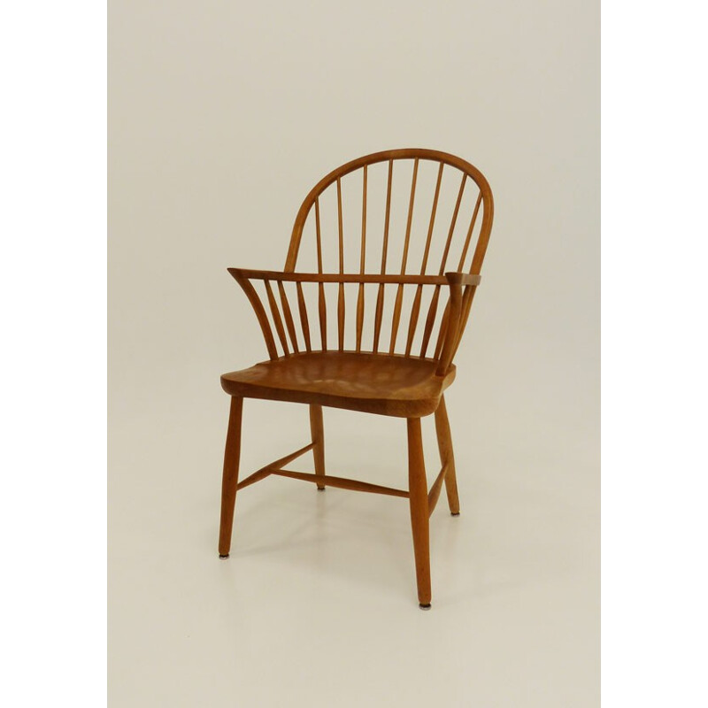 Set of 4 Windsor chairs CH18A by Frits Henningsen - 1950s