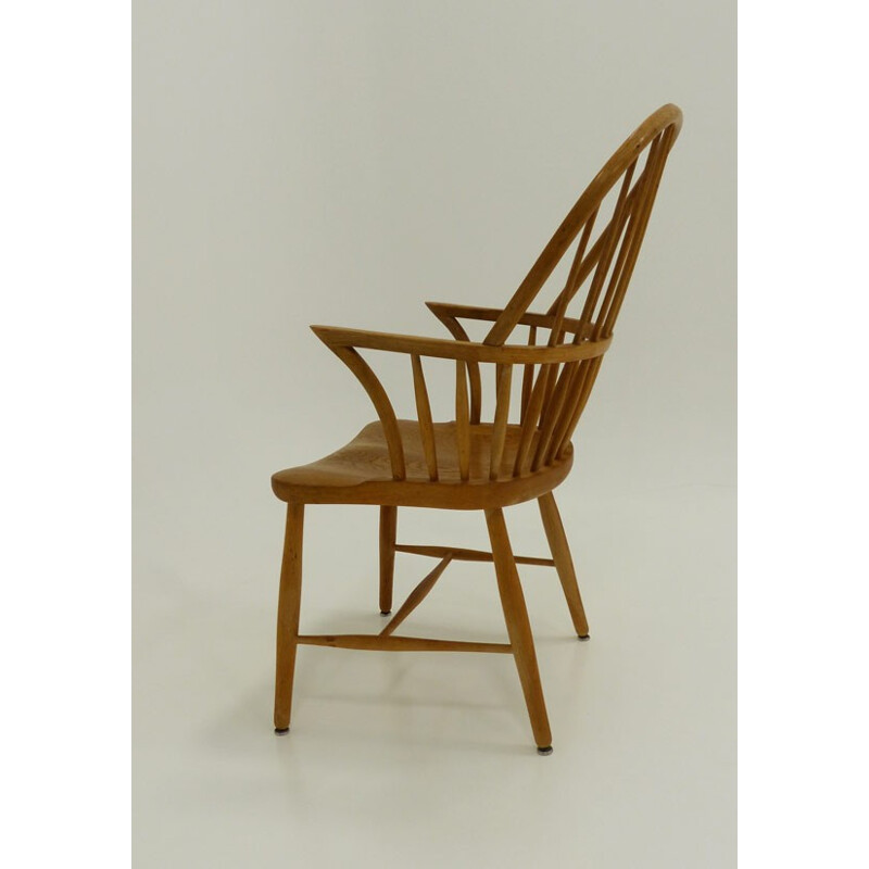 Set of 4 Windsor chairs CH18A by Frits Henningsen - 1950s