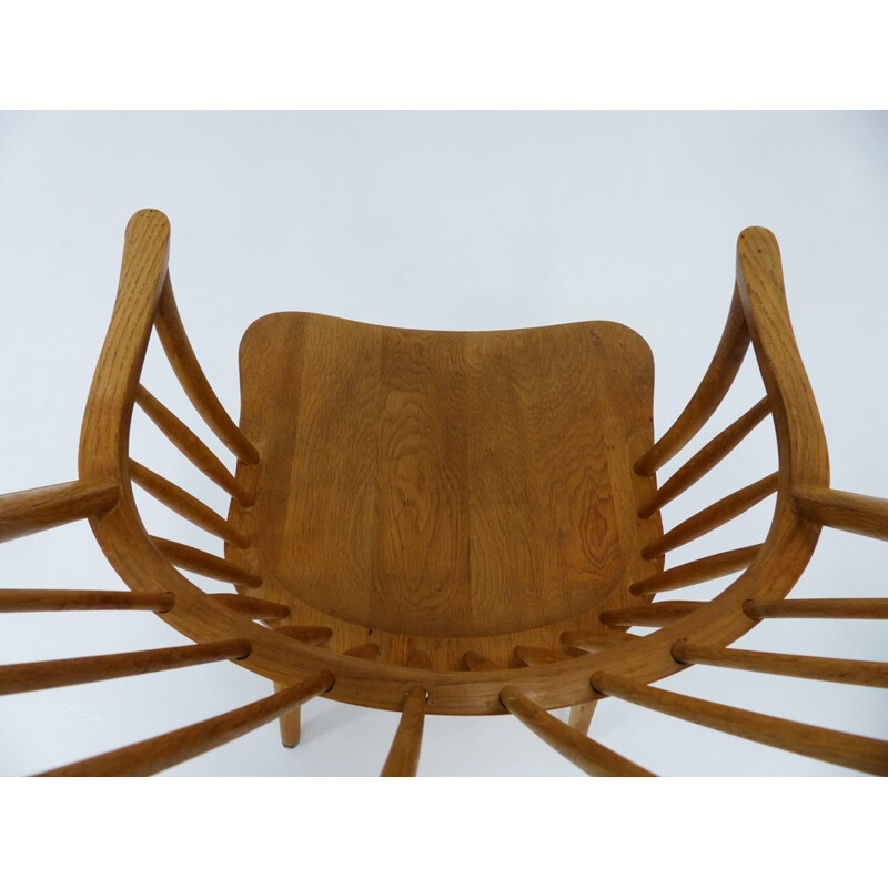 Set of 4 Windsor chairs CH18A by Frits Henningsen - 1950s