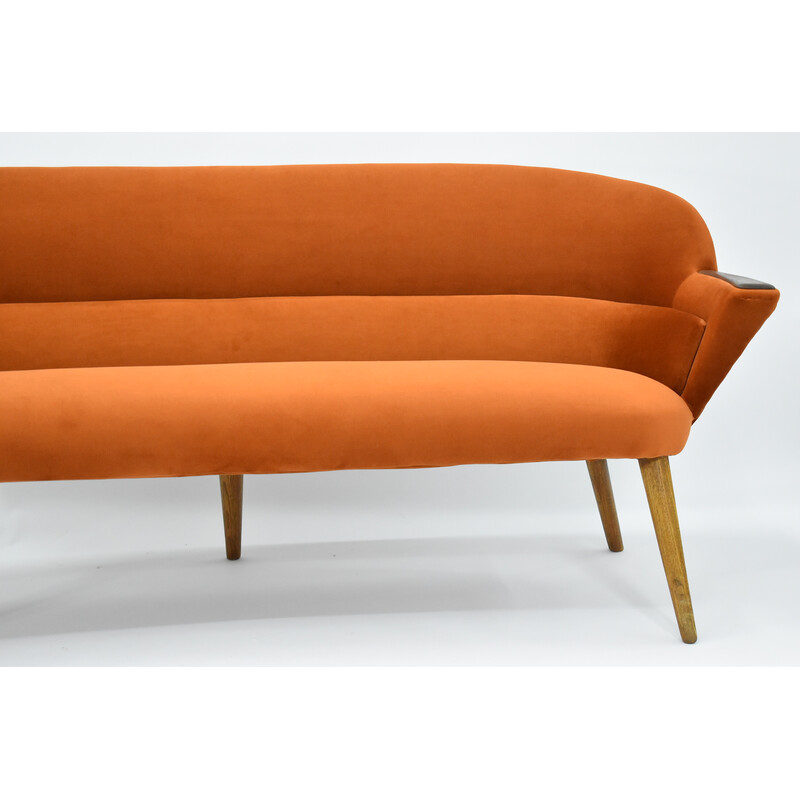 Vintage velvet sofa, Germany 1960s