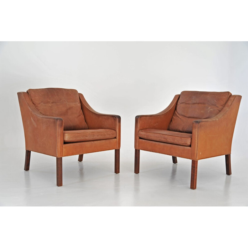 Paire de fauteuils 2207 par Borge Mogensen - 1960