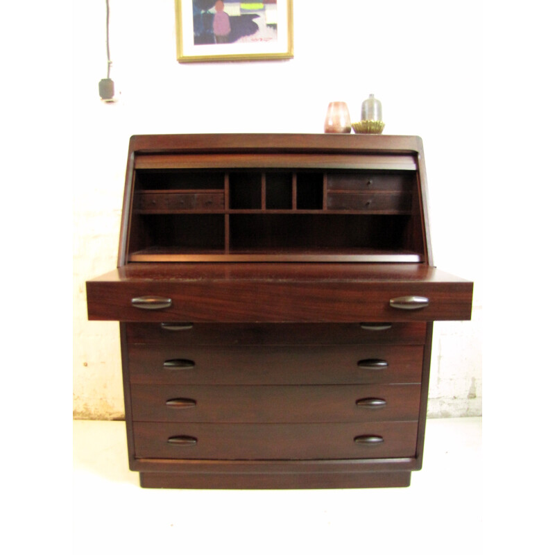 Rosewood writing desk produced by Dyrlund - 1970s
