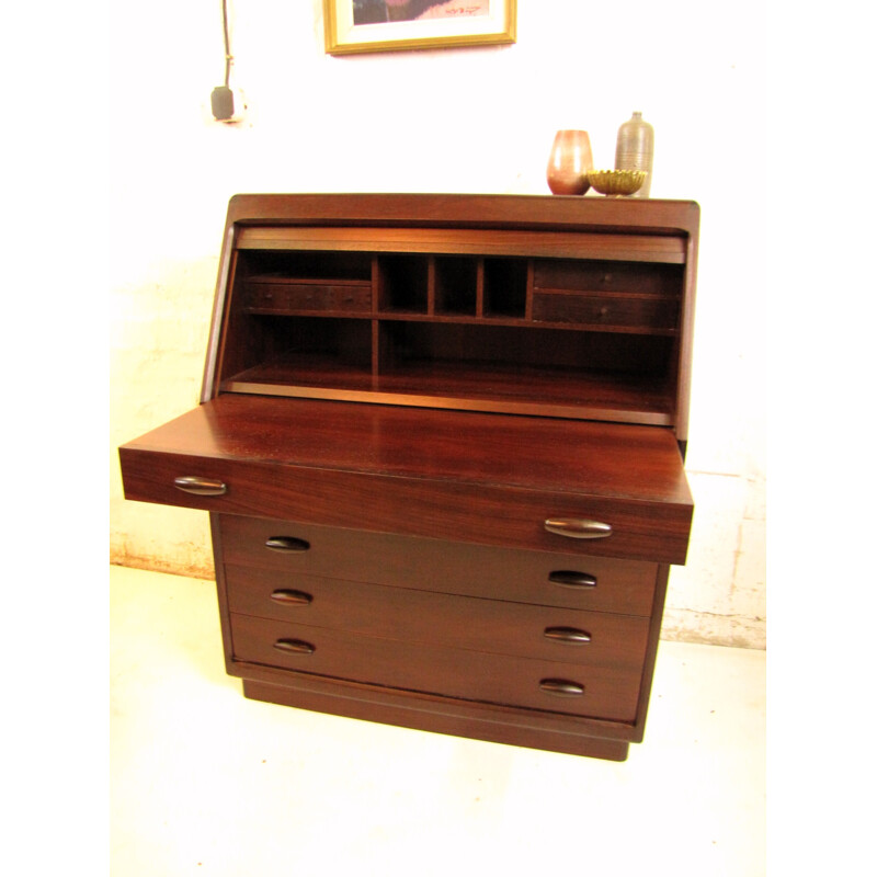 Rosewood writing desk produced by Dyrlund - 1970s