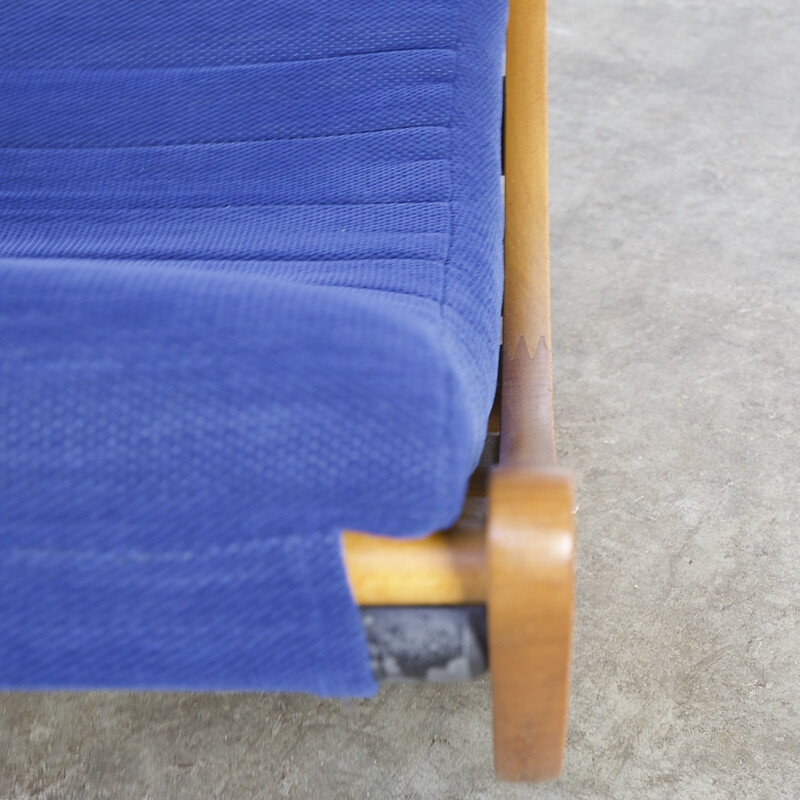 Blue rocking chair by Verner Panton for Rosenthal - 1970s