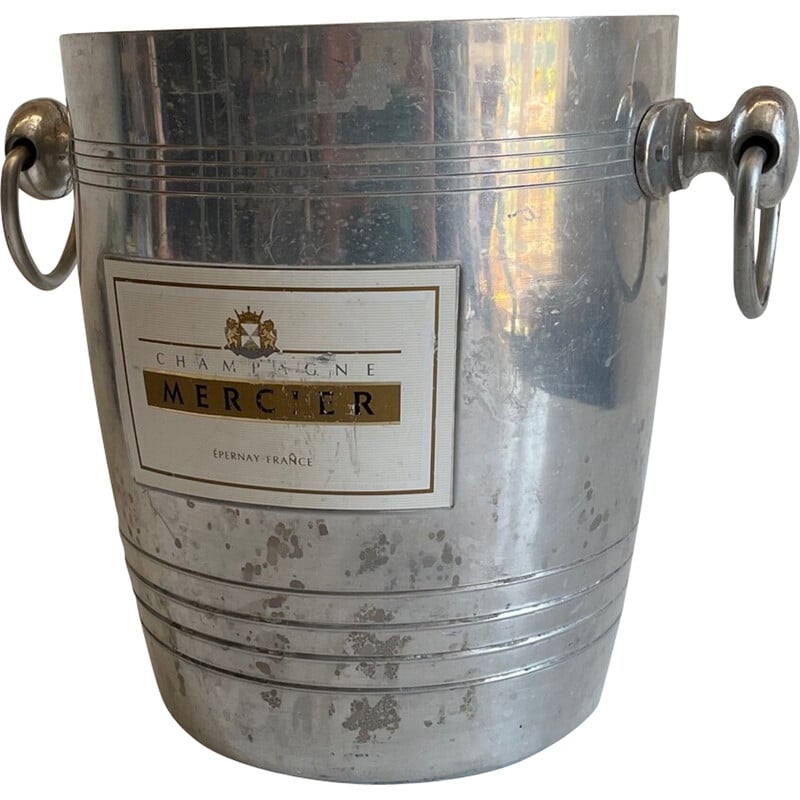 Vintage aluminium champagne-emmer voor Champagne Mercier, Frankrijk